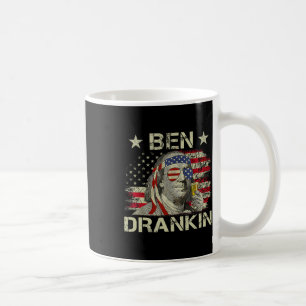 Caneca De Café Ben Drankin Benjamin Franklin 4 De Julho Engraçado