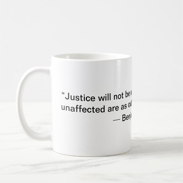 Caneca De Café Ben Franklin Justice Mug (Esquerda)