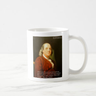 Caneca De Café Ben Franklin (O que é Sábio) Citações Presentes &