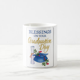 Caneca De Café bênção em seu dia de graduação