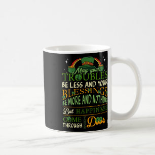 Caneca De Café Bênção Irlandesa Dia de São Patrício Arco-íris Lep