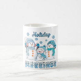 Caneca De Café Bênçãos Feriadas Das Frosidades