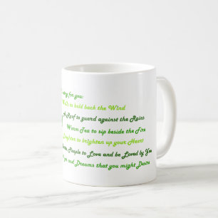 Caneca De Café Bênçãos irlandesas