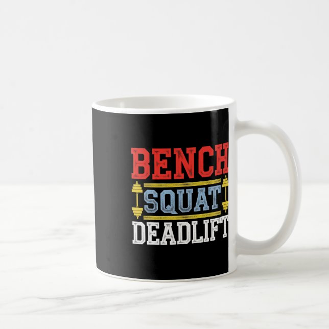Caneca De Café Bench Squat Deadlevantar Barbell Bodybuilding 1 (Direita)