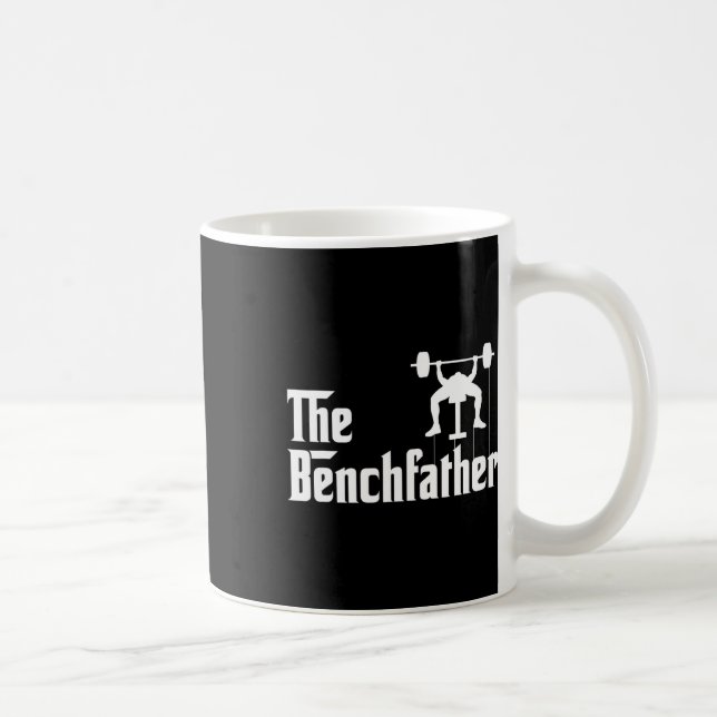 Caneca De Café Benchdad Bodybuilding Gym Bro Funny Bench P (Direita)