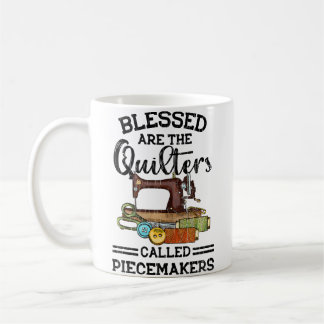 Caneca De Café Benditos São Os Quilters Roupa De Costura De Quilt