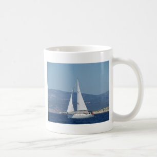 Caneca De Café Beneteau branco Sloop