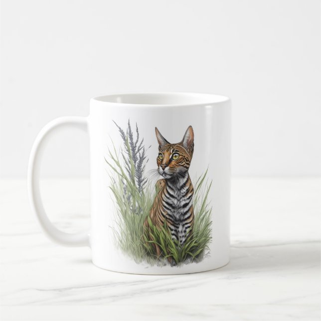 Caneca De Café Bengala Cat (Esquerda)