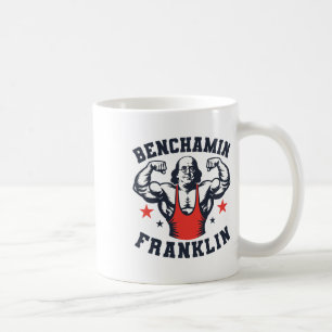 Caneca De Café Benjamin Benchamin Franklin Supino Bodybuildi
