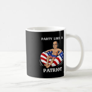 Caneca De Café Benjamin Franklin 4 De Julho EUA Patriota Divertid
