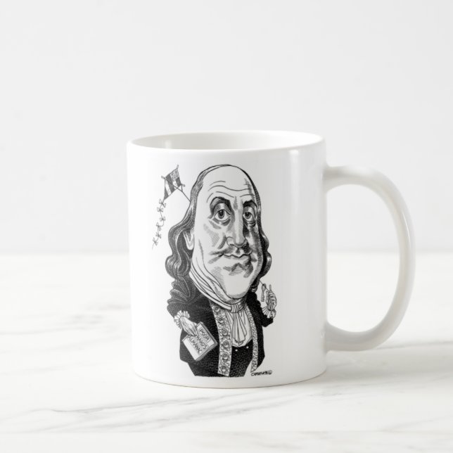 Caneca De Café Benjamin Franklin Mug (Direita)
