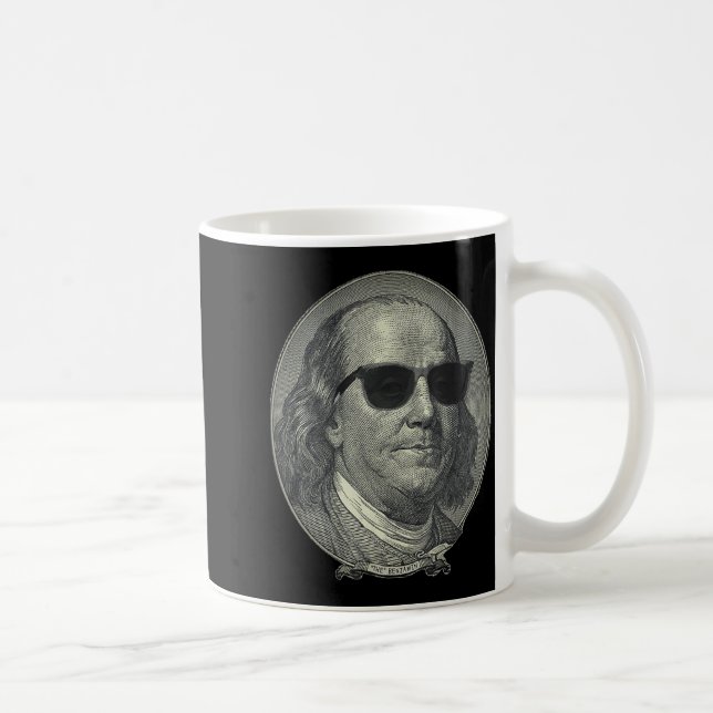 Caneca De Café Benjamin Franklin The Benjamin Its All About  (Direita)