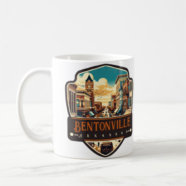 Caneca De Café Bentonville, Arkansas | Vintage (Esquerda)