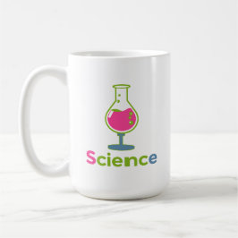 Caneca De Café Béquer de Ciência Colorido - Experiência Divertida