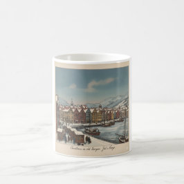 Caneca De Café Bergen, Norway Christmas Coffee Mug