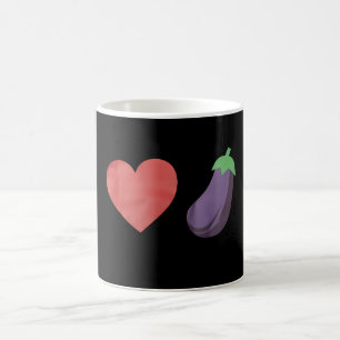 Caneca De Café Berinjela Engraçada Orgulho Gay LGBTQ