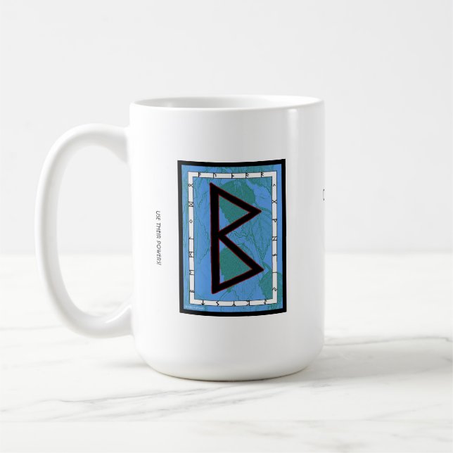 Caneca De Café Berkano Rune Mug - Mãe Terra! (Esquerda)