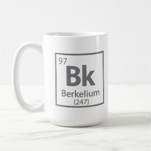 Caneca De Café Berkelium - Mesa periódica da ciência de Berkeley