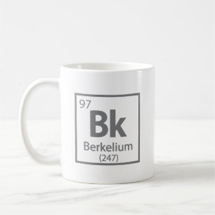 Caneca De Café Berkelium - Mesa periódica da ciência de Berkeley