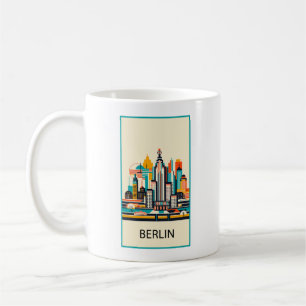 Caneca De Café Berlim Alemanha Art Déco