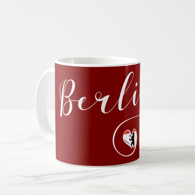 Caneca De Café Berlin Heart Mug, Alemanha (Frente Esquerda)