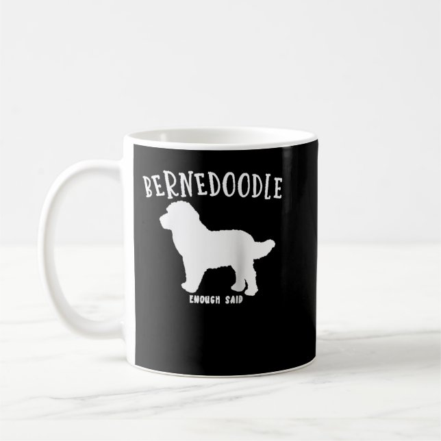 Caneca De Café Bernedoodle Design for Bernedoodle Dog Lovers Ragl (Esquerda)