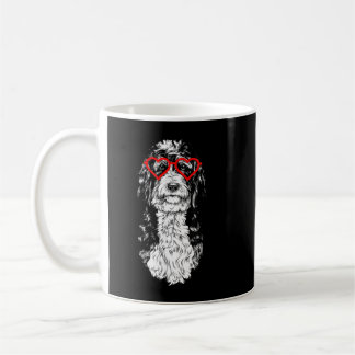 Caneca De Café Bernedoodle Dia de os namorados Doodle Cachorro Ca