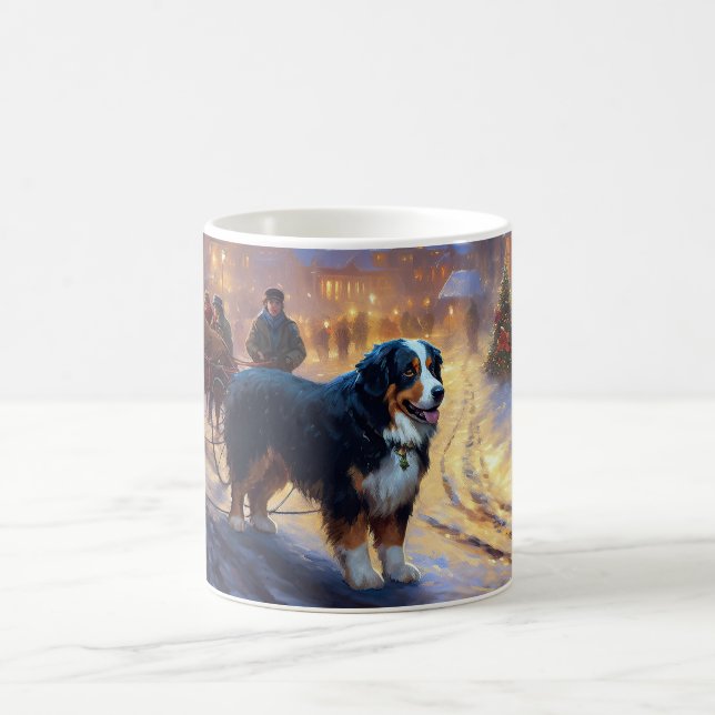 Caneca De Café Bernese Mountain Christmas Fesason (Centro)