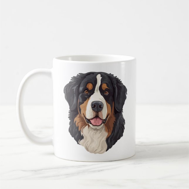 Caneca De Café Bernese Mountain Dog (Esquerda)