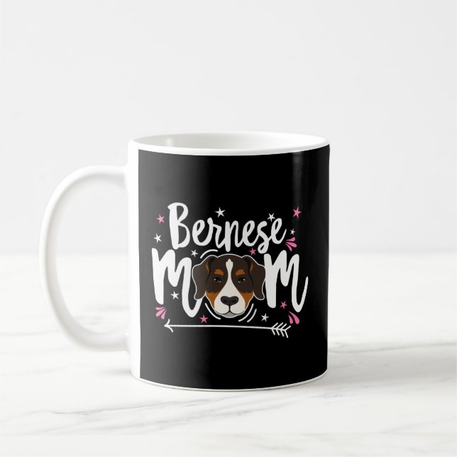 Caneca De Café Bernese Mountain Dog Mãe Berner Mama Bernie Mãe (Esquerda)