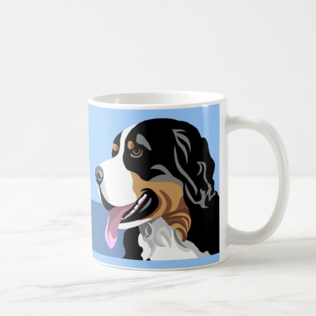 Caneca De Café Bernese Mountain Dog Mugs (Direita)