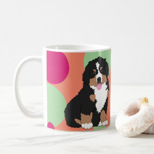 Caneca De Café Bernese Mountain Dog Puppy Birthday Coffee Mug