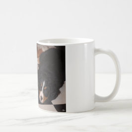 Caneca De Café Bernese Mountain Dogs Cabeça em Cabeça