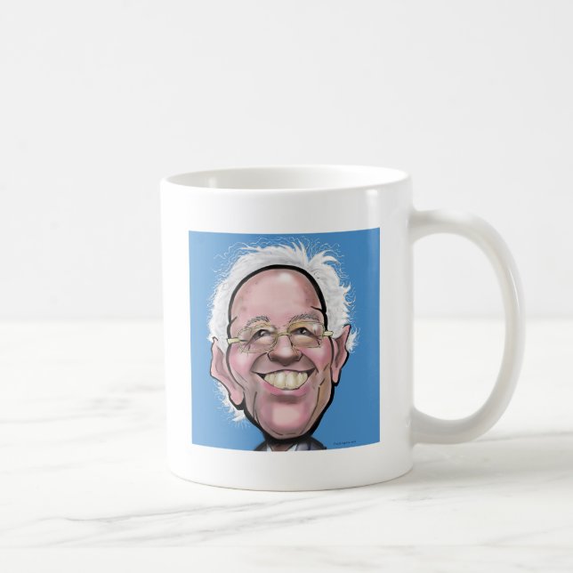 Caneca De Café Bernie Sanders Caricature (Direita)