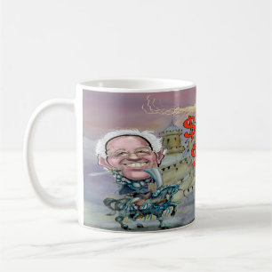 Caneca De Café Bernie Sanders Tributando o Bilionário Monstro
