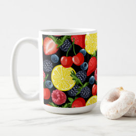 Caneca De Café Berries Brilhantes e Mug de Limão