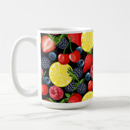 Caneca De Café Berries Brilhantes e Mug de Limão