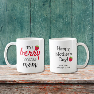 Caneca De Café Berry Special Mãe Happy Dia de as mães