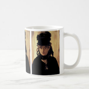 Caneca De Café Berthe Morisot com Buquê de Violetas