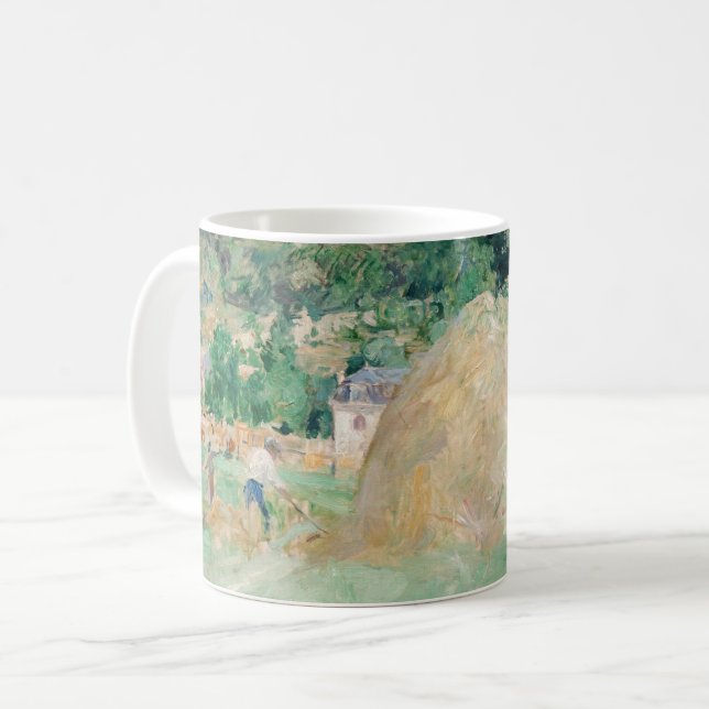 Caneca De Café Berthe Morisot - Haystacks em Bougal (Frente Esquerda)