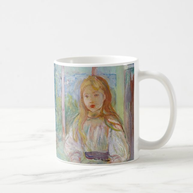 Caneca De Café Berthe Morisot - Jovens Garotas na Janela (Direita)