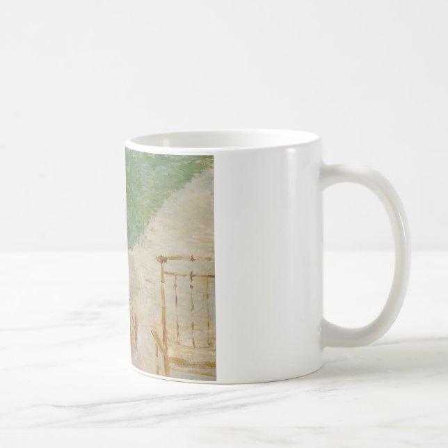 Caneca De Café Berthe Morisot - Jovens Mulheres tricotando (Direita)