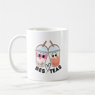 Caneca De Café Bes-teas Engraçado Chá BFF Bestie
