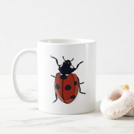 Caneca De Café Besouros Insetam Besouros Ladybug