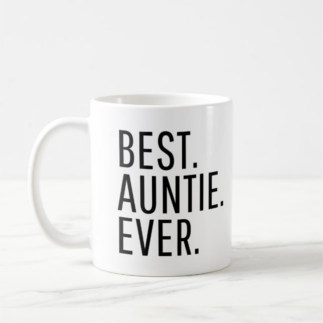 Caneca De Café Best Auntie Ever Funny Auntie (Esquerda)