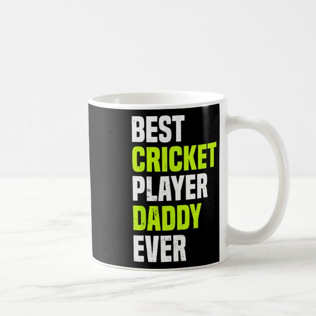 Caneca De Café Best Cricket Player Daddy Ever - Cricketing Daddy  (Direita)
