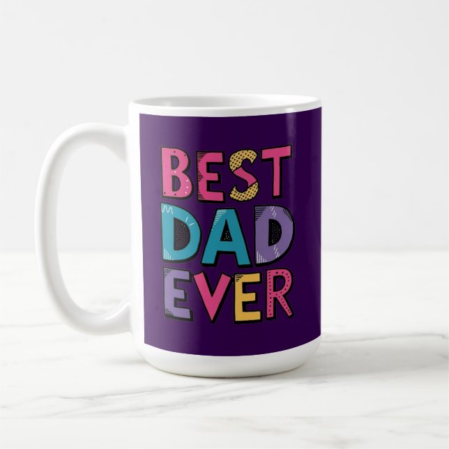 Caneca De Café Best Dad Ever  (Esquerda)