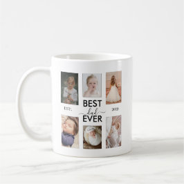 Caneca De Café Best Dad Ever Customizable year and images