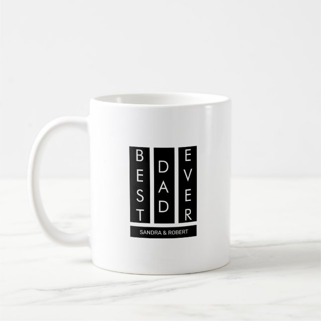 Caneca De Café Best Dad Ever T-Shirt (Esquerda)