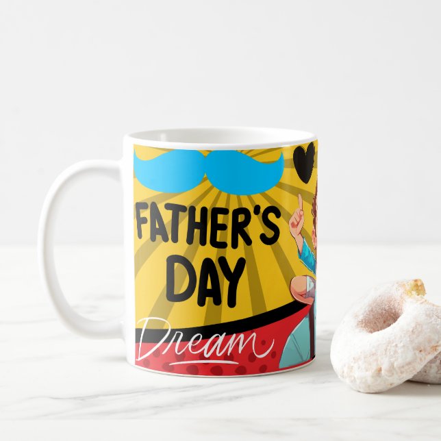 Caneca De Café Best Dad Love Dad, Father's Day, Dad Gift (Com Donut)